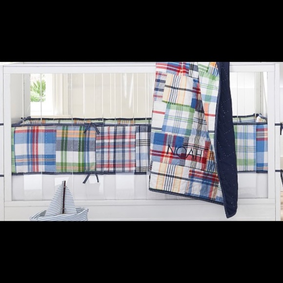 Pottery Barn Kids Other - Pottery barn kids madras crib nursery bedding